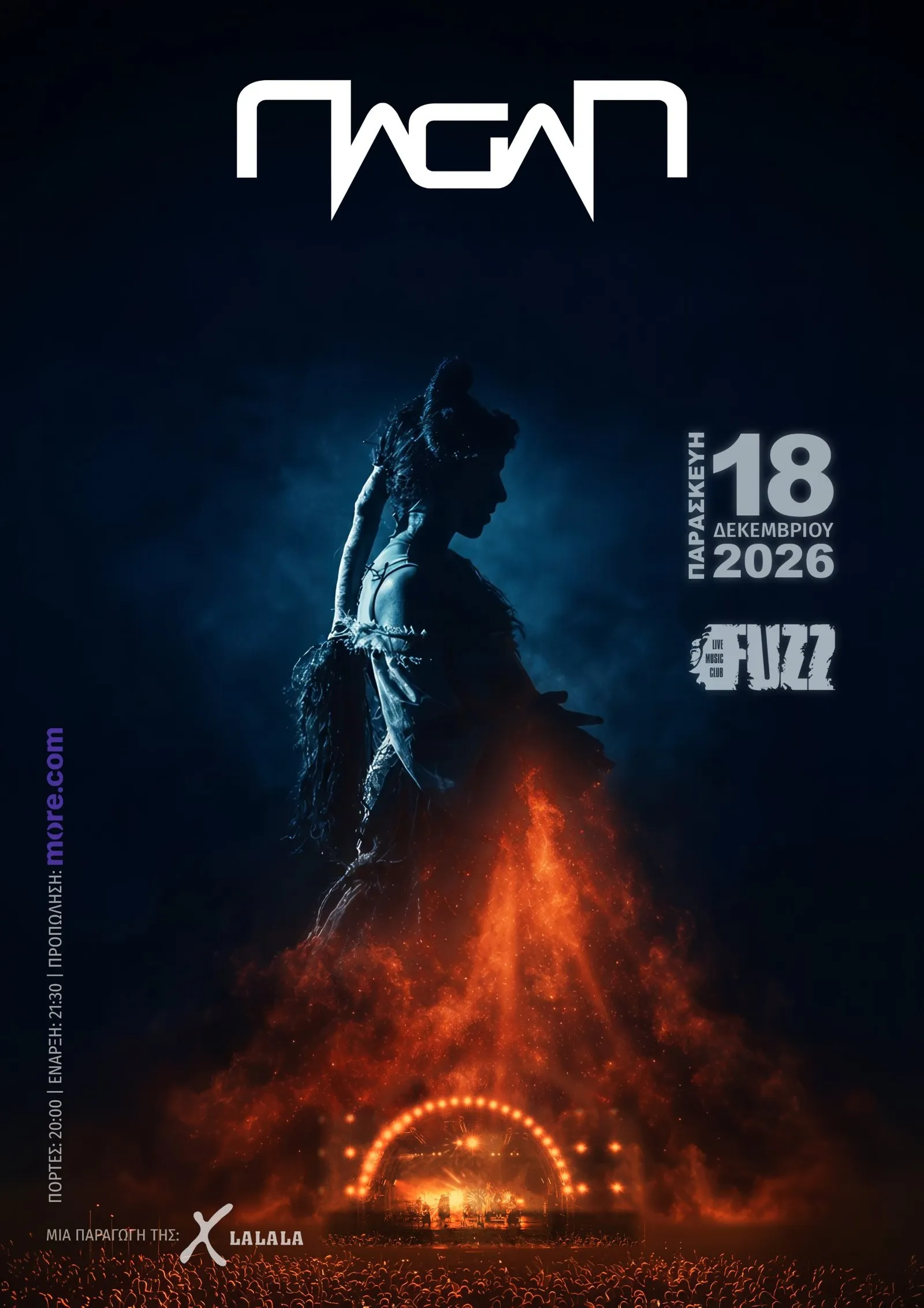 Poster art for PAGAN at Fuzz Live Music Club